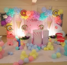 party artists Candy Theme Balloon Decor